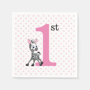 Servilleta De Papel Feliz primer cumpleaños