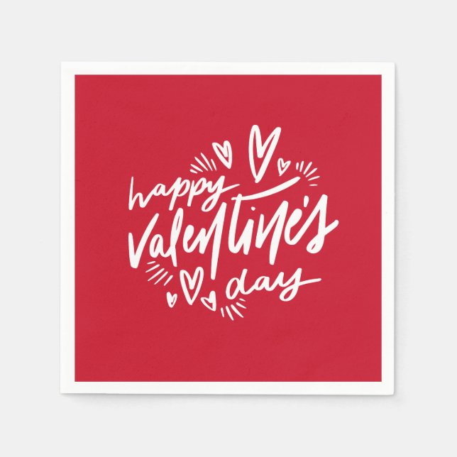 Servilleta De Papel Feliz San Valentín (Anverso)