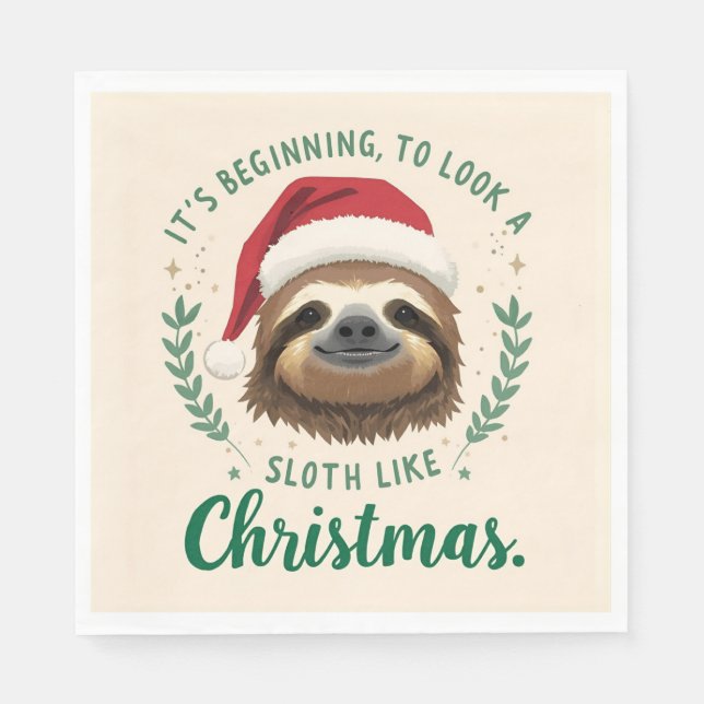 Servilleta De Papel Feliz Slothmas, Servilletas (Anverso)