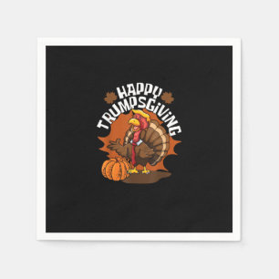 Servilleta De Papel Feliz Trumpsgiving Gracioso Día De Acción De Graci