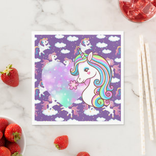 Servilleta De Papel Feliz unicornio