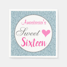 Femenina y glamurosa rosa azul claro brillo Sweet