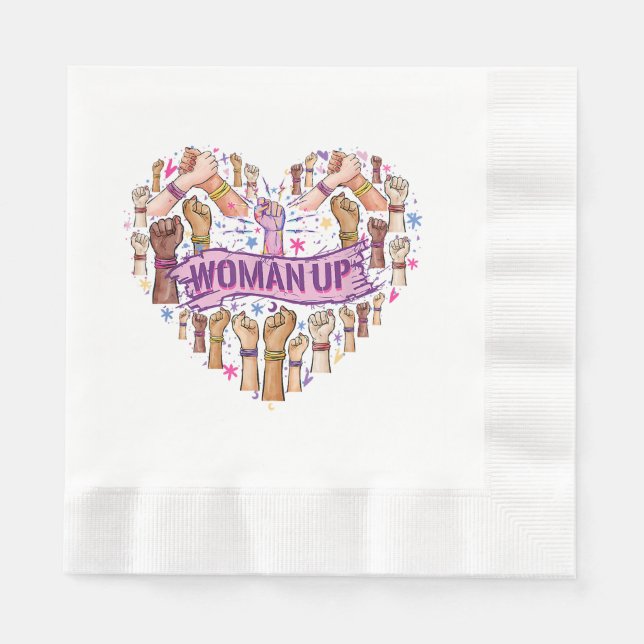 Servilleta De Papel Feminismo Fuerte empoderamiento feminista Feminis (Anverso)
