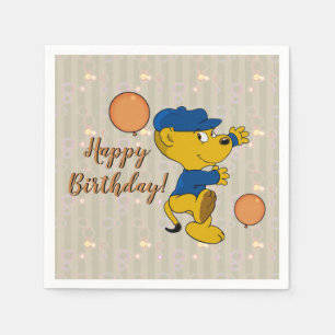 Servilleta De Papel Ferald   Cumpleaños optimista