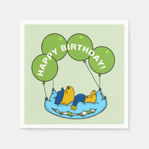 Servilleta De Papel Ferald   Globo de cumpleaños