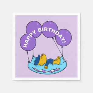 Servilleta De Papel Ferald   Globo de cumpleaños