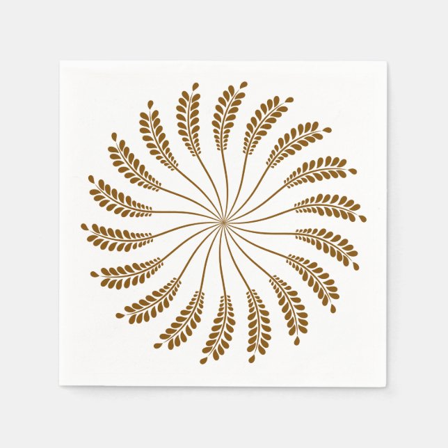 Servilleta De Papel Fern Leaf Cyclone Napkins (Anverso)