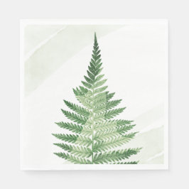 Servilleta De Papel Fern verde minimalista