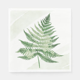 Servilleta De Papel Fern verde minimalista