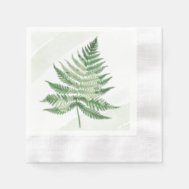 Servilleta De Papel Fern verde minimalista