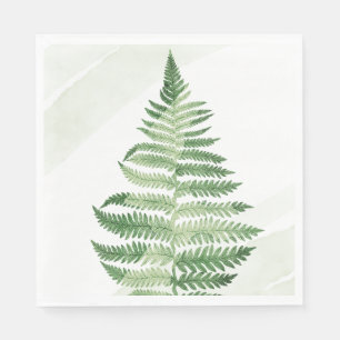 Servilleta De Papel Fern verde minimalista