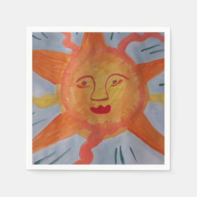Servilleta De Papel Feroe Sun Paper Napkins (Anverso)