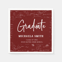 Servilleta De Papel Festa de graduación de matemáticas de la escuela s