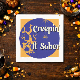 Servilleta De Papel Festejando Sobrio en Halloween | Fiesta de Hallowe