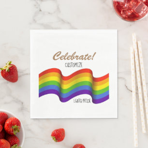 Servilleta De Papel Festejar las servilletas de papel del orgullo