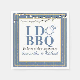 Servilleta De Papel Festejo de compromiso de I Do BBQ