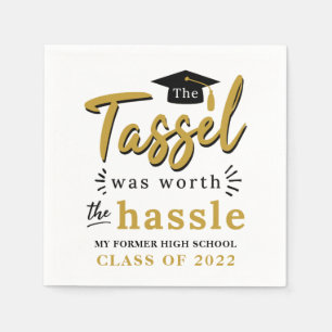 Servilleta De Papel Festejo de Graduación 2026 Tassel Worth the Hassle