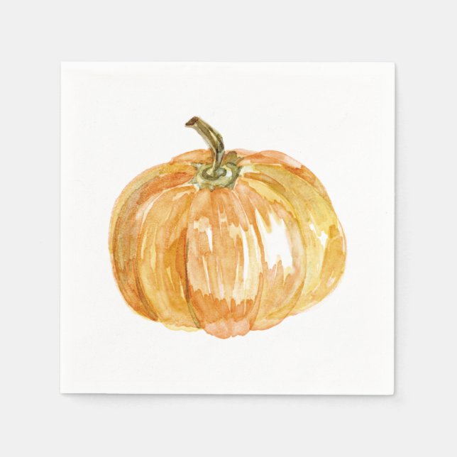 Servilleta De Papel Festín otoñal - Calabaza (Anverso)