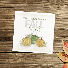 Servilleta De Papel Festival de Caída de Gouras de Calabaza Sencilla