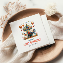 Servilleta De Papel Festival de Carnaval de Círculo Moderno Primer Cum