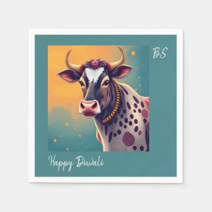 Servilleta De Papel Festival de Diwali de Vacas Sagradas