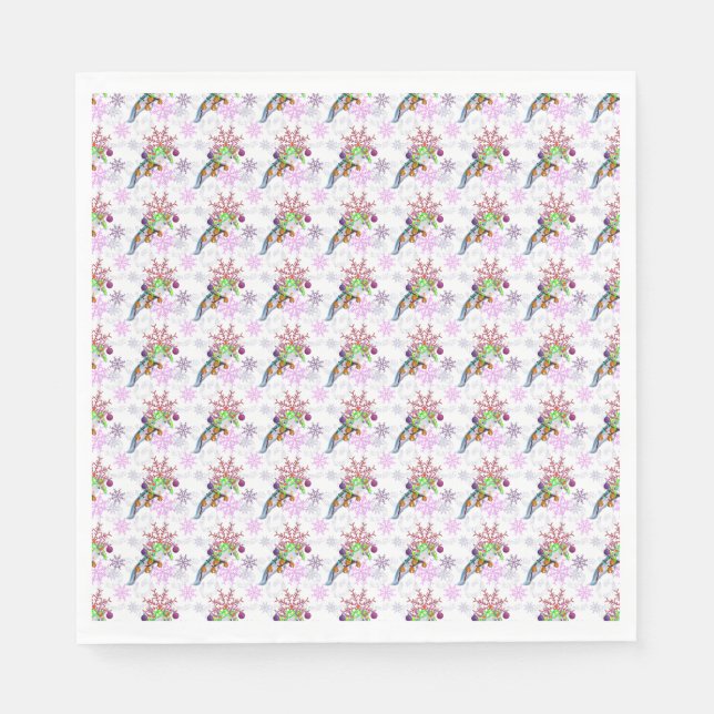 Servilleta De Papel Festive Axlotl (Anverso)