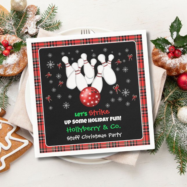 Servilleta De Papel Festive Holiday Bowling  (Subido por el creador)