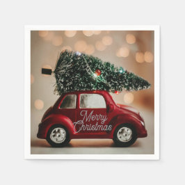 Servilleta De Papel Festive Retro Car Christmas Napkins – Table Set