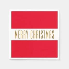 Servilleta De Papel Festividad Brillante Tiras Blancas Rojas FERRY NAV