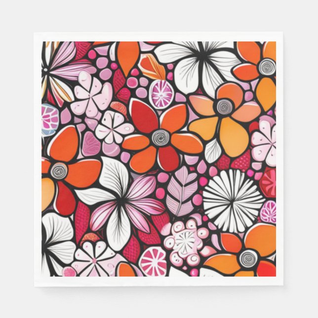 Servilleta De Papel Festividad de Hawái (Anverso)