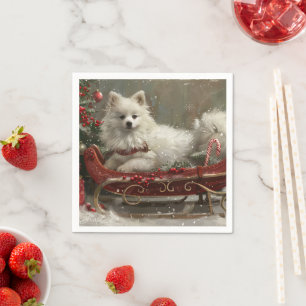 Servilleta De Papel Festividad de los Navidades esquimales estadounide