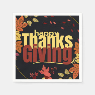 Servilleta De Papel "Festividad de Otoño: Celebrar el Día de Acción de