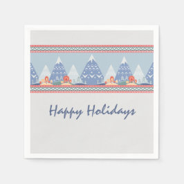 Servilleta De Papel Festividad de Personalizable de la Montaña Nórdica