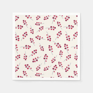 Servilleta De Papel Festividad de Pip Rojo Berries
