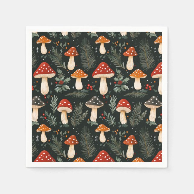 Servilleta De Papel Festividad de Woodland encantada (Anverso)