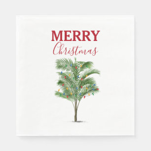 Servilleta De Papel Festividad del árbol de la palmera tropical