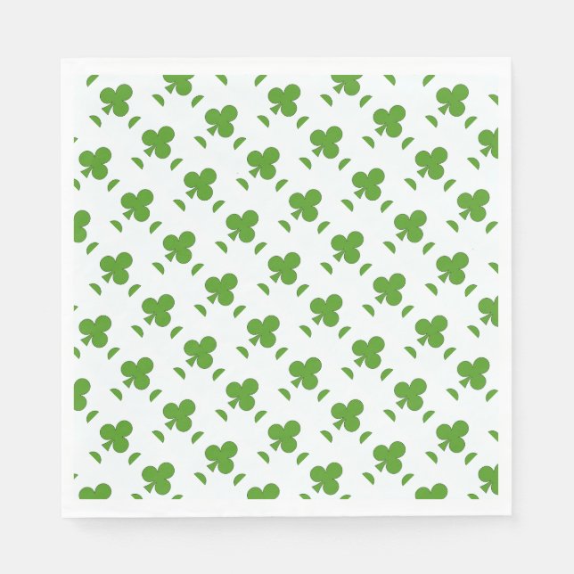 Servilleta De Papel Festividad del Día de Shamrock St. Patrick (Anverso)