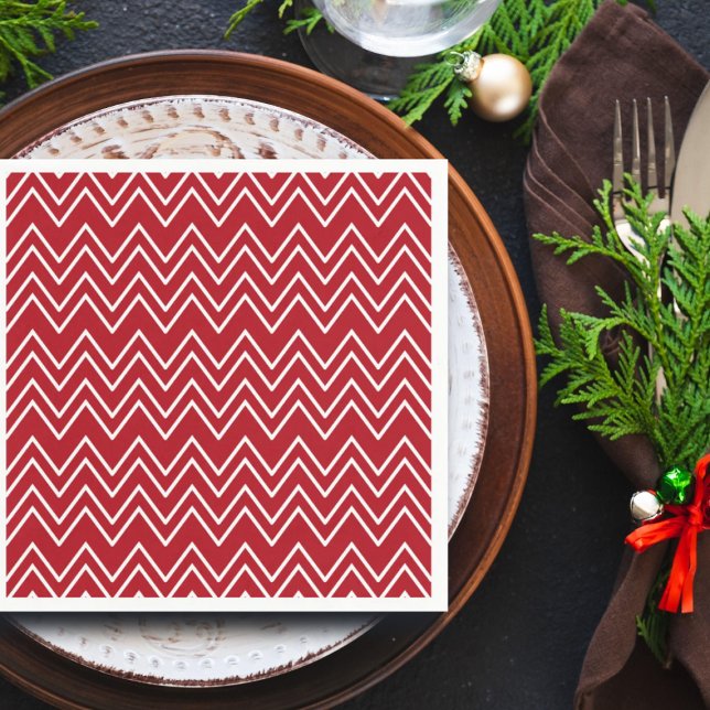 Servilleta De Papel Festividad del invierno rojo blanco (Subido por el creador)