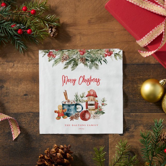 Servilleta De Papel Festividad Feliz Fiesta de Navidad (Subido por el creador)