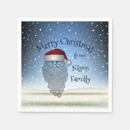 Servilleta De Papel Festividad Fiesta de Navidad Graciosa Santa Claus