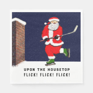 Servilleta De Papel Festividades de los Navidades de hockey