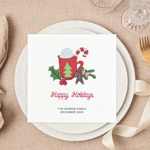 Servilleta De Papel Festividades del Personalizado de los Navidades de