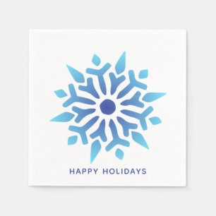 Servilleta De Papel Festividades Felices de los Copos de Nieve