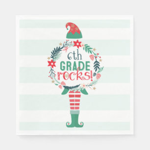 Servilleta De Papel Festividades Navidades festividades de Elf y flora