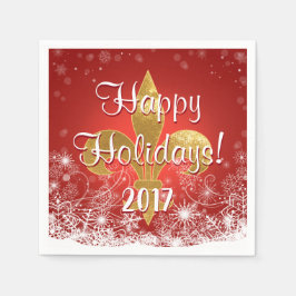 Servilleta De Papel Festividades Snowflakes Cocktail Napkins