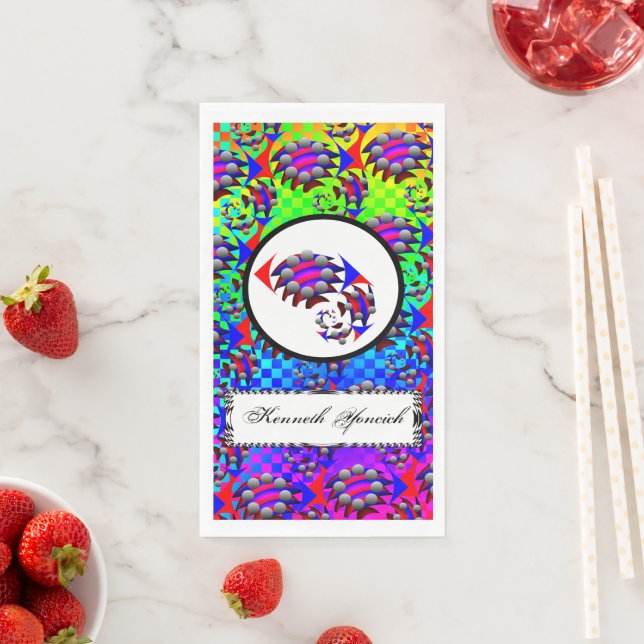 Servilleta De Papel Fibonacci 'Fish' por Kenneth Yoncich (In situ)