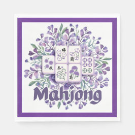 Servilleta De Papel Fichas de Mahjong Moradas