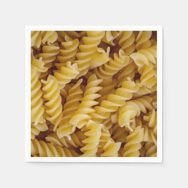 Servilleta De Papel Fideos de Pasta Fusilli (Anverso)