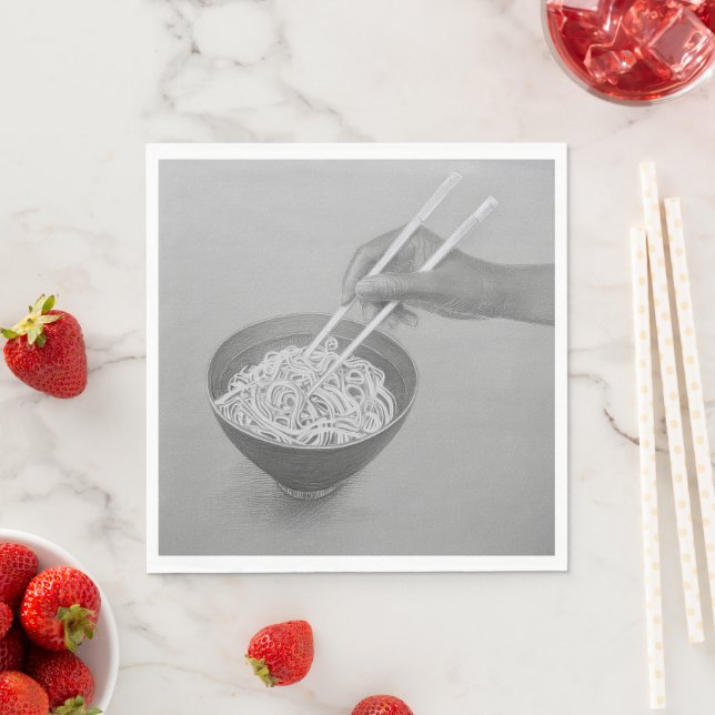 Servilleta De Papel Fideos: servilletas de papel de almuerzo estándar (In situ)