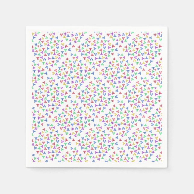 Servilleta De Papel Fidget Spinners (Anverso)